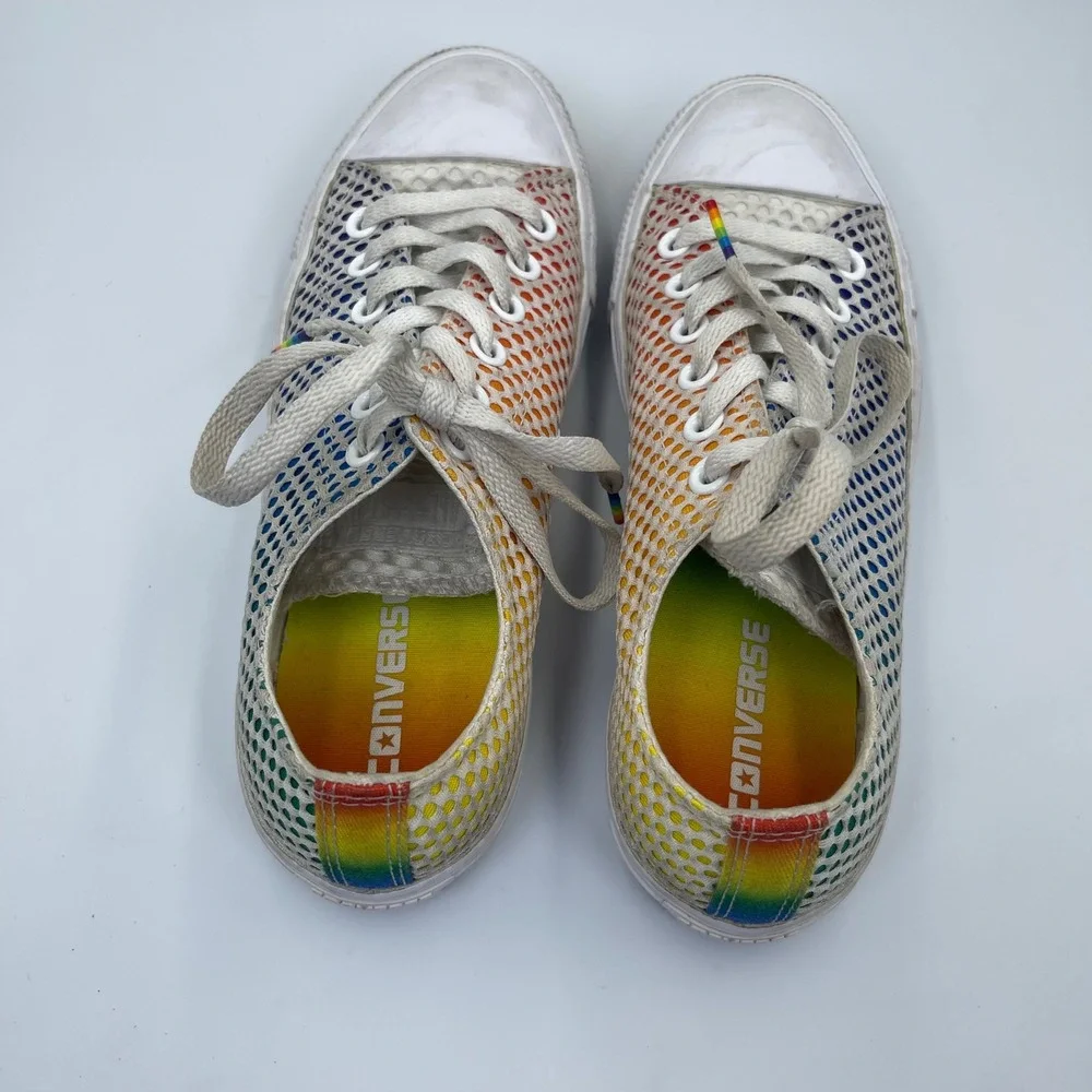 Converse Chuck Taylor All Star Ox Pride Rainbow Sneakers Unisex Mens 6 Womens 8